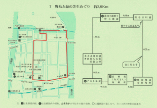 7.野鳥と緑の芝生めぐり 約2.9km